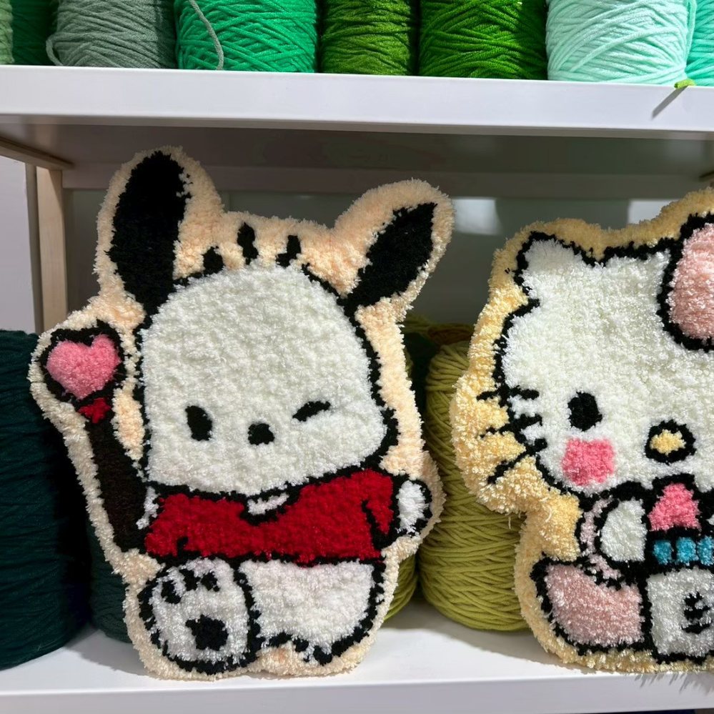 學員完成的角色造型簇絨地毯作品